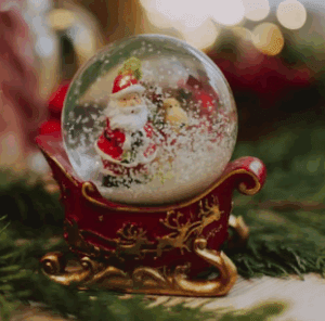 Christmas style snow-globe